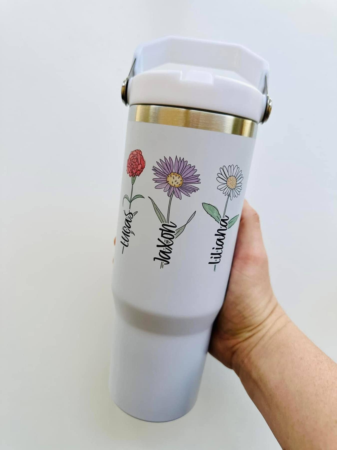 40oz Flower Tumblers