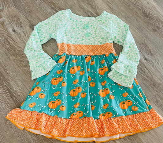 Teal Pumpkin Dress