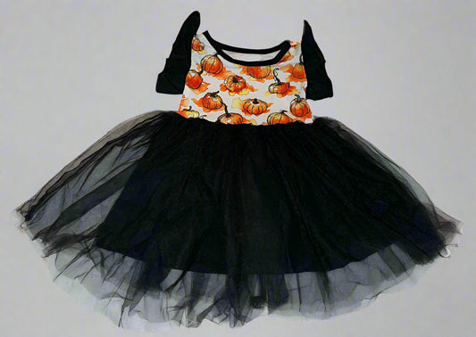 Painted Pumpkins Tulle Dress