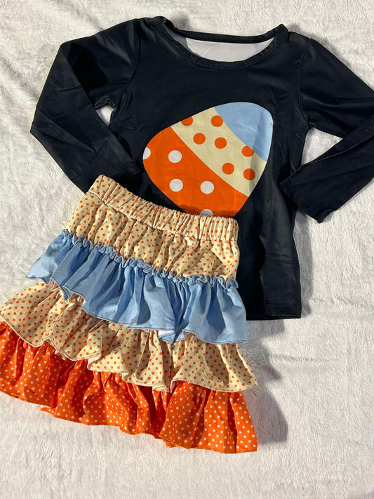 Candy Corn Skirt Set