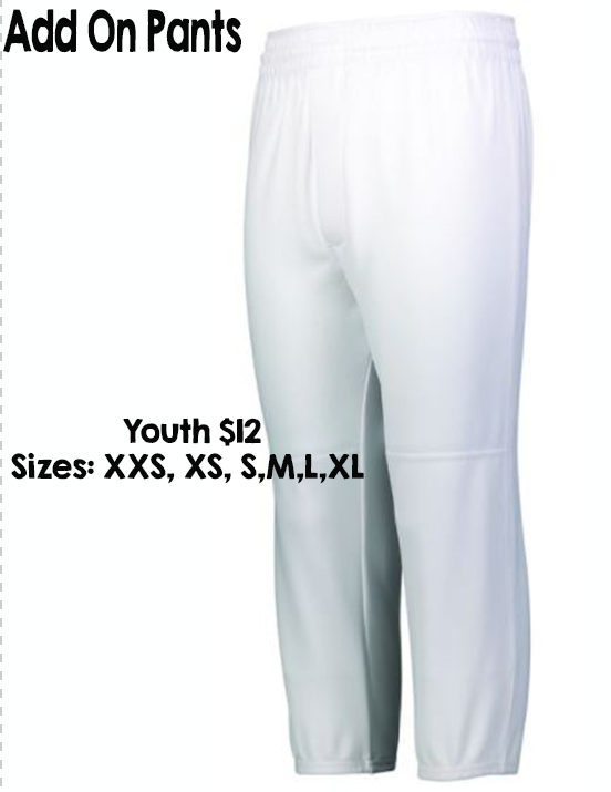 VIP add-on Baseball Pants (shipping charged upon arrival)