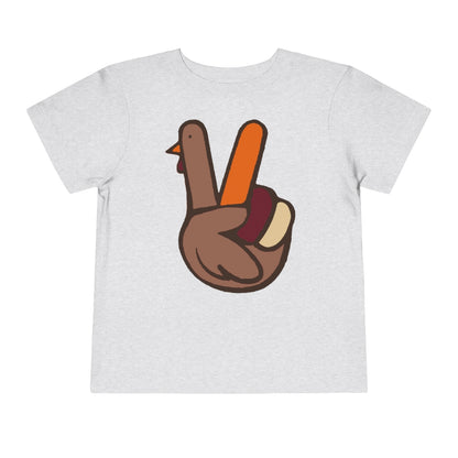 Peace Turkey Sign Toddler Short Sleeve