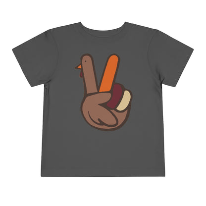 Peace Turkey Sign Toddler Short Sleeve