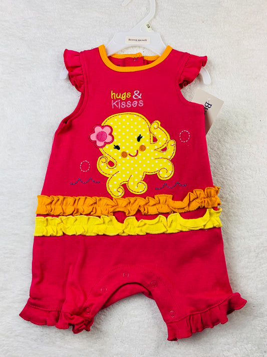 Hugs and kisses 12M buster brown romper