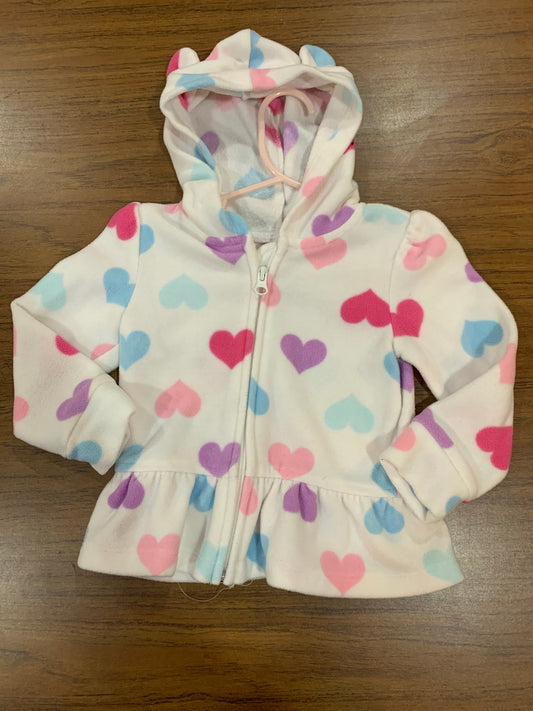 Resale heart fleece jacket