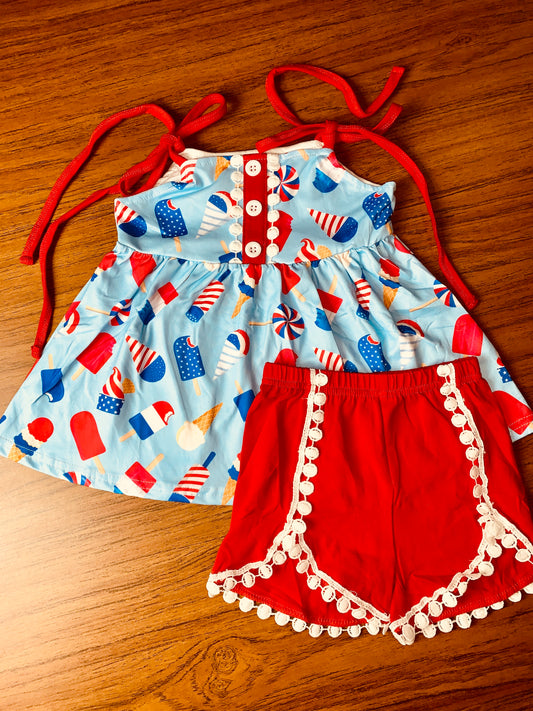 Snow Cone Shorts Set