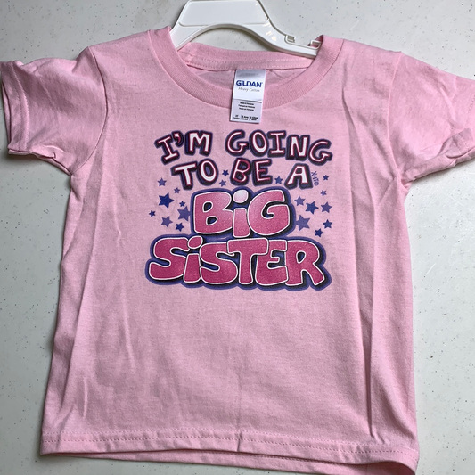 Resell NEW no tags "Going to be the big sister" 3t Pink 🧵