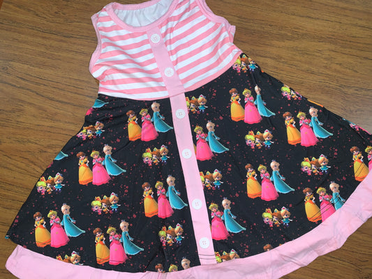 Princess Peach, Princess Rosalina, Princess Daisy Dress